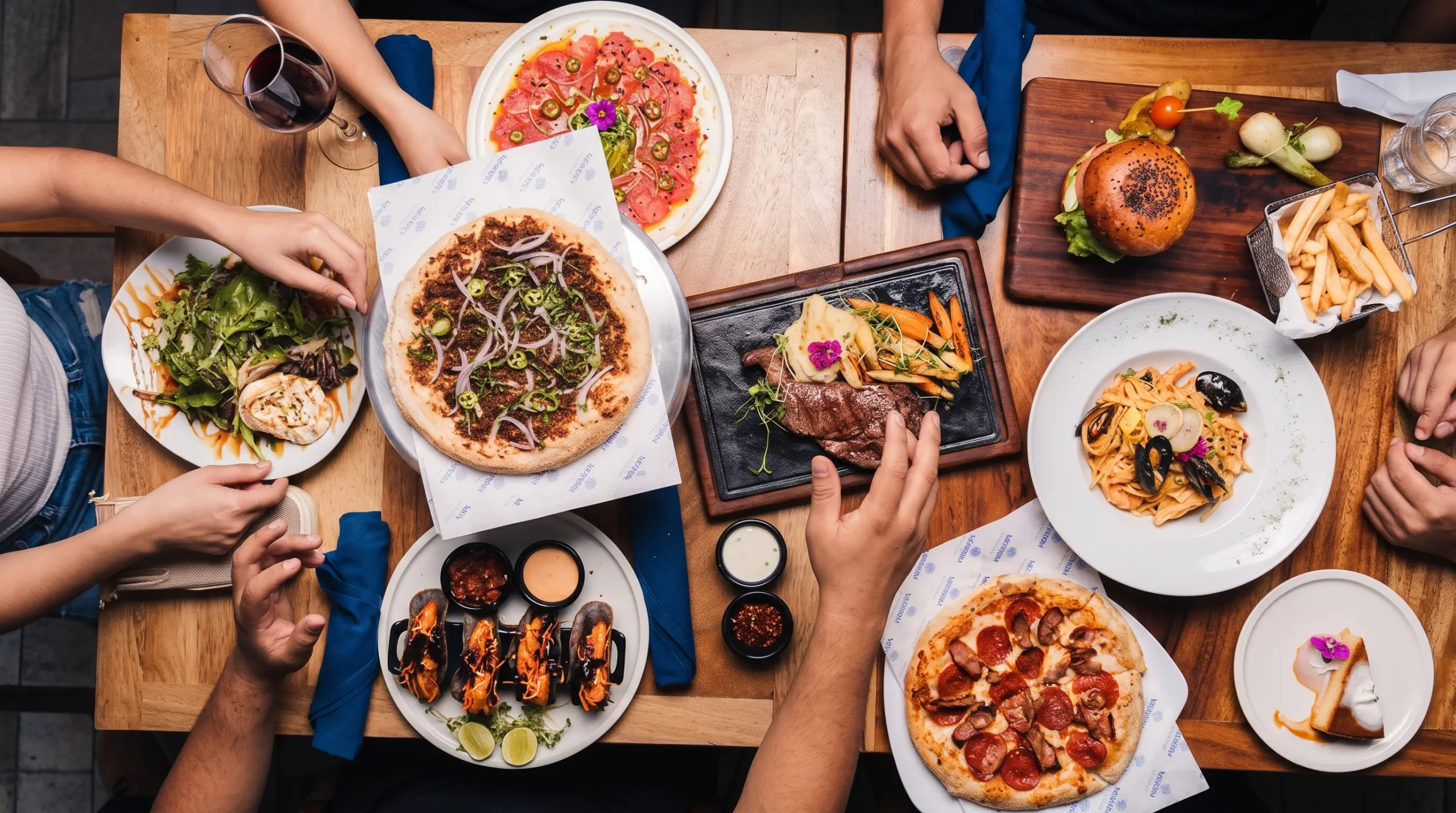 Shared plates at Kamú restaurant