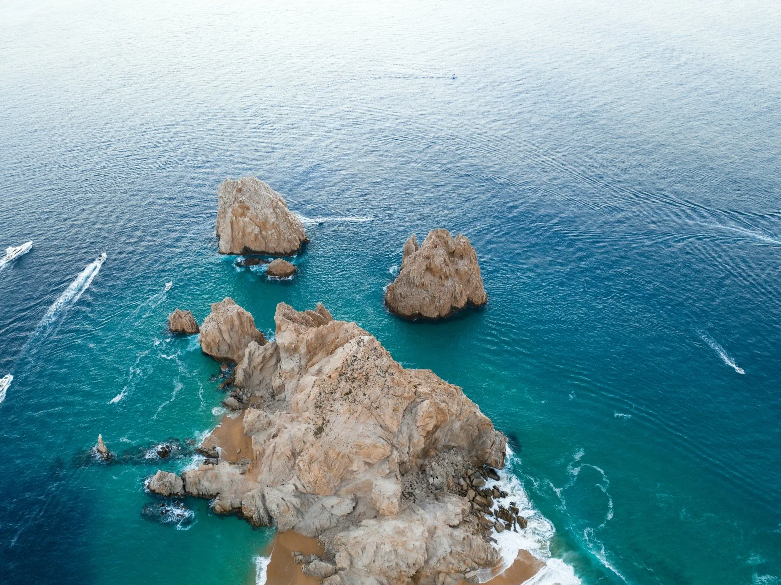 Aerial view of the Cabo San Lucas coast